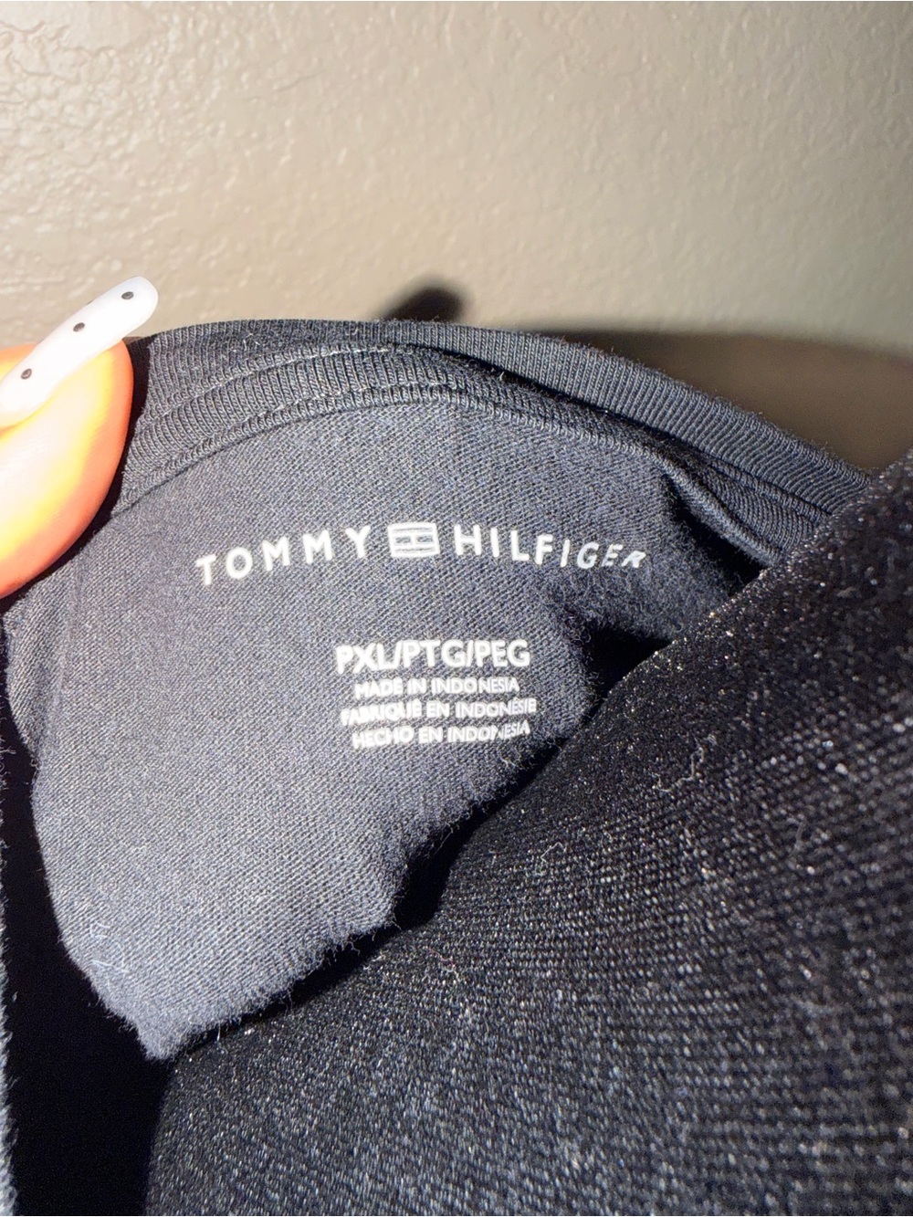 Tommy Hilfiger Black Logo Tee Dress with Rhinestone Lettering - Picture 2 of 2